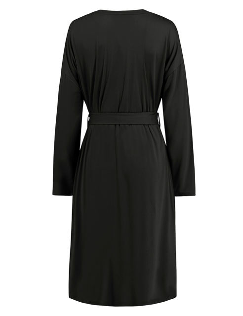 Black 3pcs Cardigan, Vest and Wide Leg Pant Lounge Set