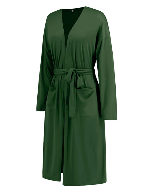 Green 3pcs Cardigan, Vest and Wide Leg Pant Lounge Set