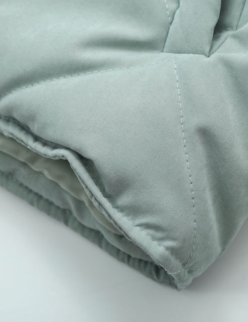 Green Stand Neck Button-down Pocket Casual Coat