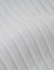 White Solid Color V Neck Long Sleeve Sweater Dress