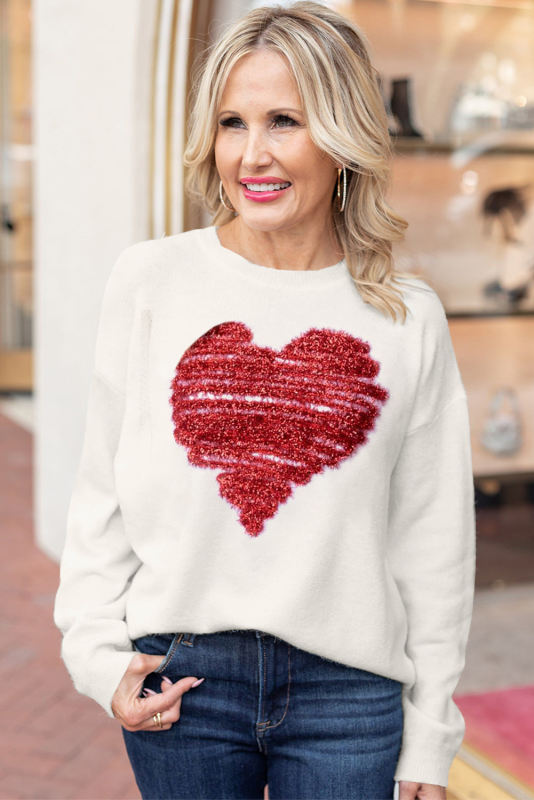Oatmeal Holly Jolly Round Neck Casual Sweater