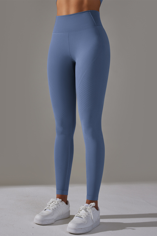 Ashleigh Blue Solid Color High Waist Butt Lifting Active Leggings