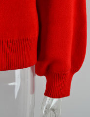 Red Heart Graphic Drop Shoulder Valentine Sweater