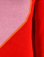 Red Heart Graphic Drop Shoulder Valentine Sweater