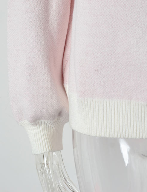 White Heart Graphic Drop Shoulder Valentine Sweater