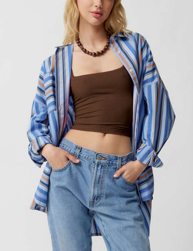 Coffee Ribbed Square Neck Sleeveless Tank Top