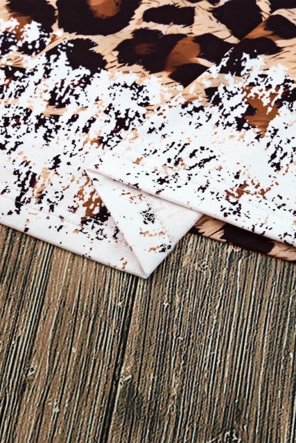 Leopard Easter Rabbit Leopard Bleached Graphic Tank Top