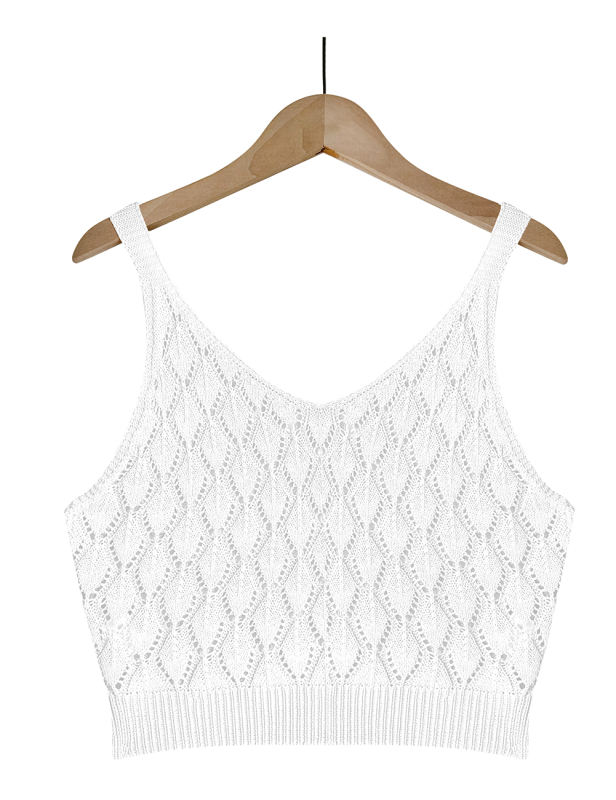 White Quilted Textured Crop and Split Skirt Set