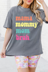 Pink Leopard Print V Neck Plus Size Tee