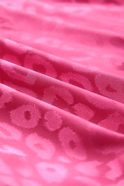 Rose Satin Leopard Tank Top