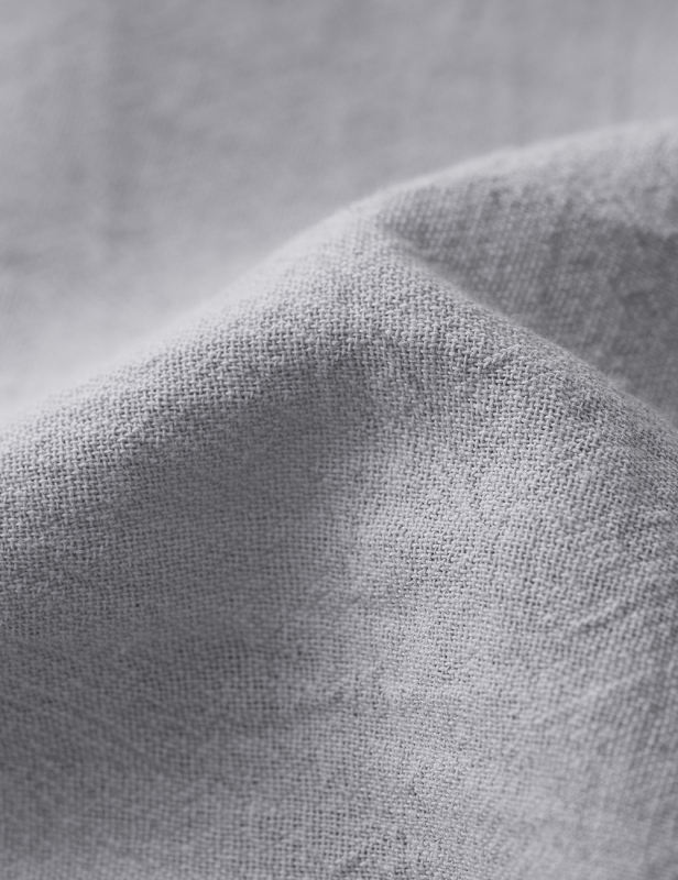 Light Gray Cotton Short Sleeve Top and Pocket Shorts Set