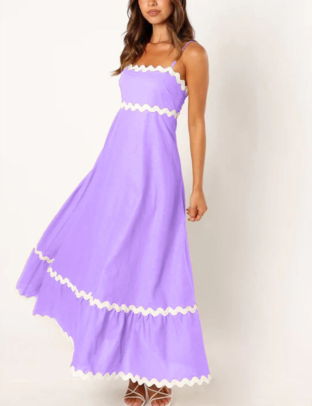Spaghetti Strap Sleevelss Swing Maxi Dresses