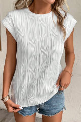 Apricot Cheetah Printed Split Neck Puff Sleeve Blouse