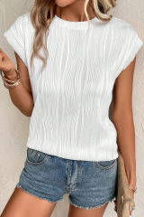 Apricot Cheetah Printed Split Neck Puff Sleeve Blouse