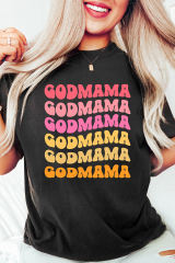 Black GODMAMA Graphic T-shirt
