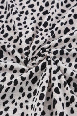 Apricot Cheetah Print O-neck Short Sleeve T Shirt