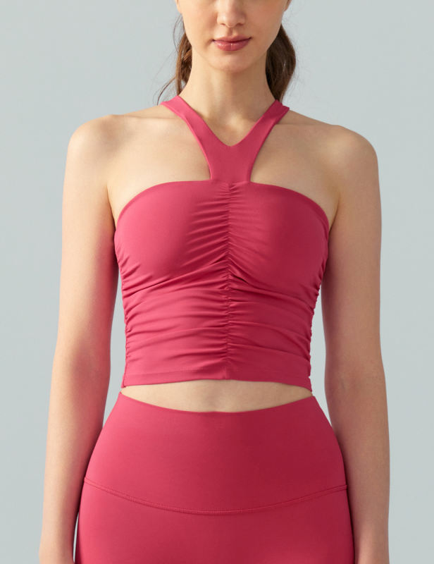 Rosy Halter Neck Push up Tube Top