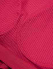 Red Ribbed Spliced Yoga Vest Active Tank Top