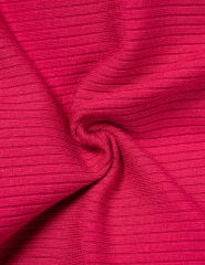 Red Ribbed Spliced Yoga Vest Active Tank Top