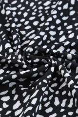 Black  Cheetah Print O-neck Short Sleeve T Shirt