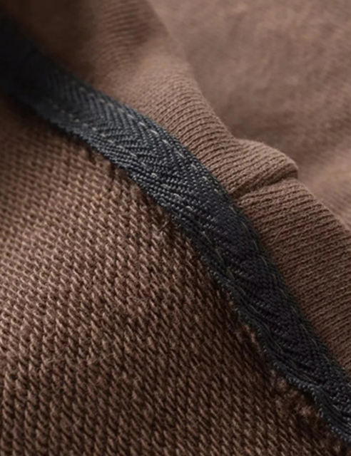 Coffee Zipper Front Crop Hoodie Jacket