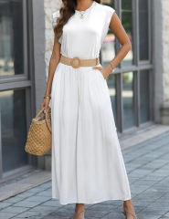White Round Neck Short Sleeve Loose Fit T-shirt
