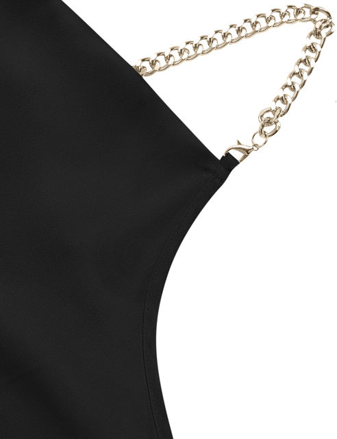 Black Solid Color Sleeveless Wide Leg Jumpsuit