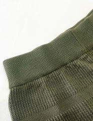 Army Green Short Sleeve Top and Shorts Lounge Set