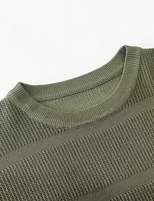 Army Green Short Sleeve Top and Shorts Lounge Set