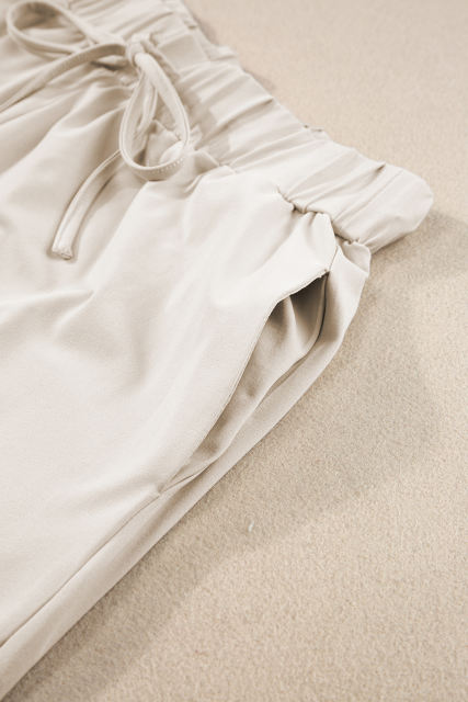 Apricot Contrast Trim Tee and Shorts Set