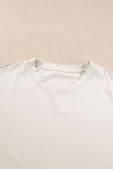 Apricot Contrast Trim Tee and Shorts Set