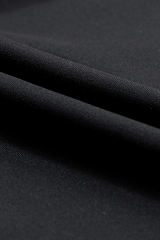 Black Exposed Seam High Waist Pocketed Joggers