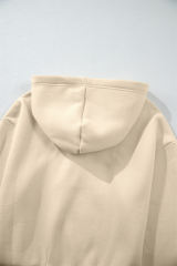 Parchment Solid Color Hoodie and High Waist Pants Two Piece Activewear