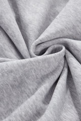 Light Grey Quarter Zip Stand Neck Kangaroo Pocket Sweatshirt