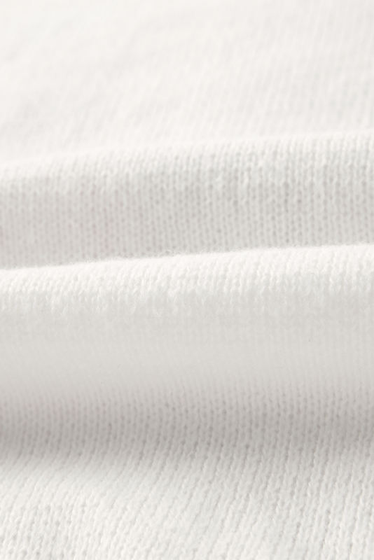 White Merry &amp; Bright Round Neck Casual Sweater
