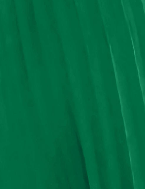 Green Backless Halter Neck Pleated Long Dress