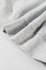 Light Grey Plain Drop Shoulder Crewneck Pullover Sweatshirt