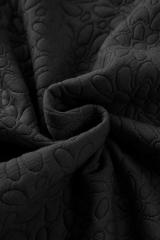 Black Floral Quilted Jacket