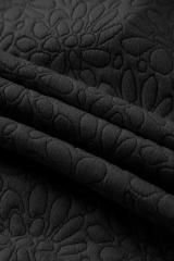 Black Floral Quilted Jacket