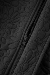 Black Floral Quilted Jacket