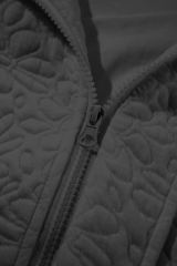 Black Floral Quilted Jacket