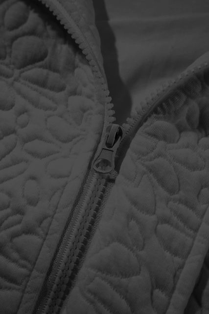Black Floral Quilted Jacket