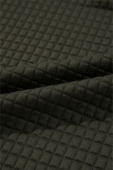 Vineyard Green Solid Color Quilted Textured Pullover and Joggers Set