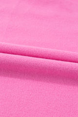 Bonbon Solid Fleece Lined Drop Shoulder High Low Sweatshirt