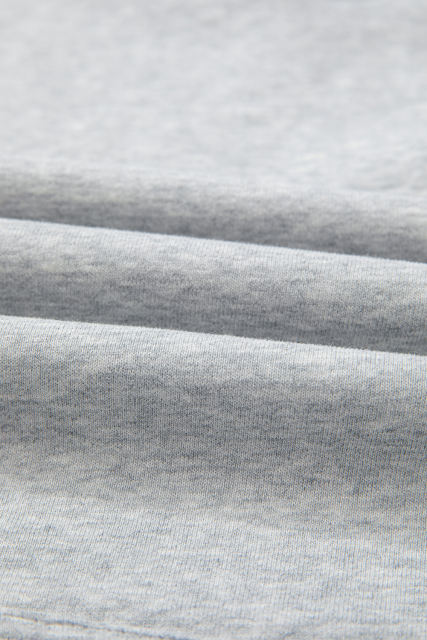 Light Grey Fleece Lined Kangaroo Pocket Drawstring Chunky Hoodie