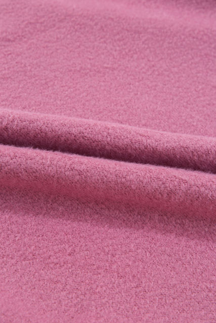 Meadow Mauve Solid Fleece Lined Drop Shoulder Terry Sweatshirt