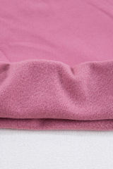 Meadow Mauve Solid Fleece Lined Drop Shoulder Terry Sweatshirt