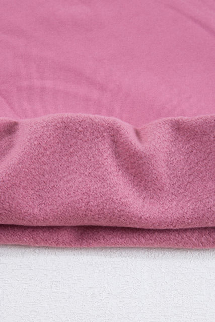 Meadow Mauve Solid Fleece Lined Drop Shoulder Terry Sweatshirt