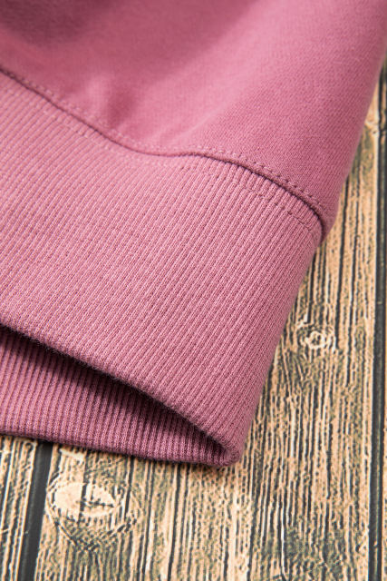 Meadow Mauve Solid Fleece Lined Drop Shoulder Terry Sweatshirt