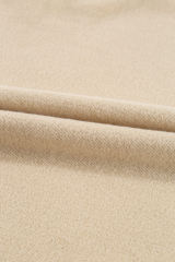 Apricot Solid Fleece Lined Drop Shoulder High Low Sweatshirt